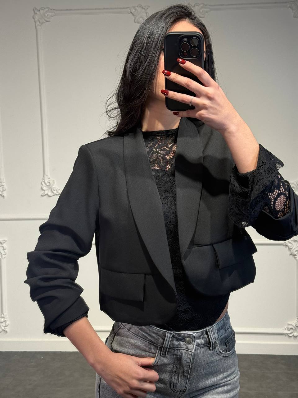 BLAZER CROP - Dverso Fashion