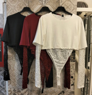 body allison con pizzo - Dverso Fashion
