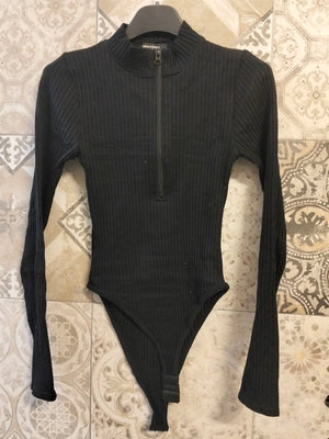 body con zip - Dverso Fashion