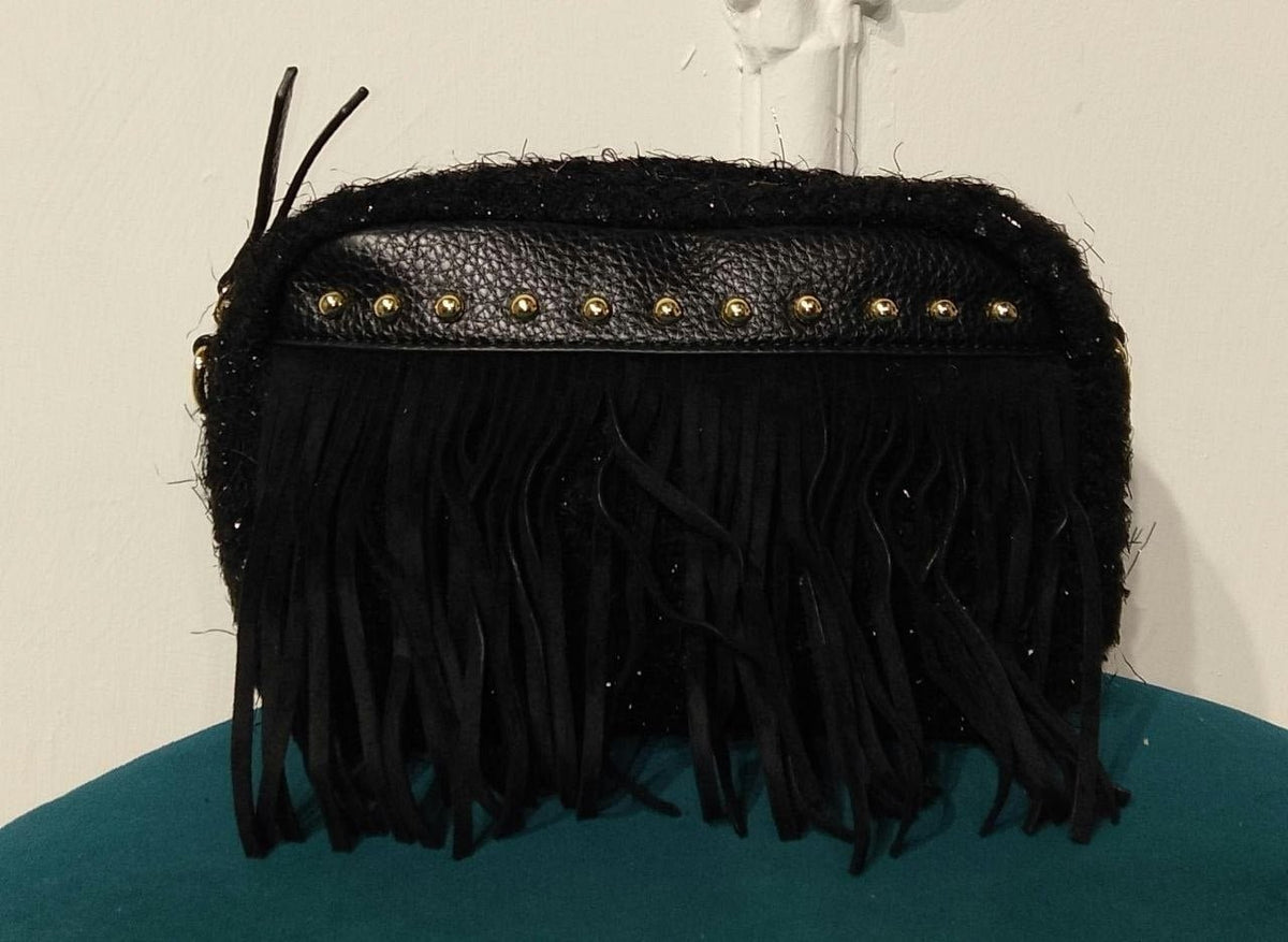 borsa pelliccia e frange - Dverso Fashion
