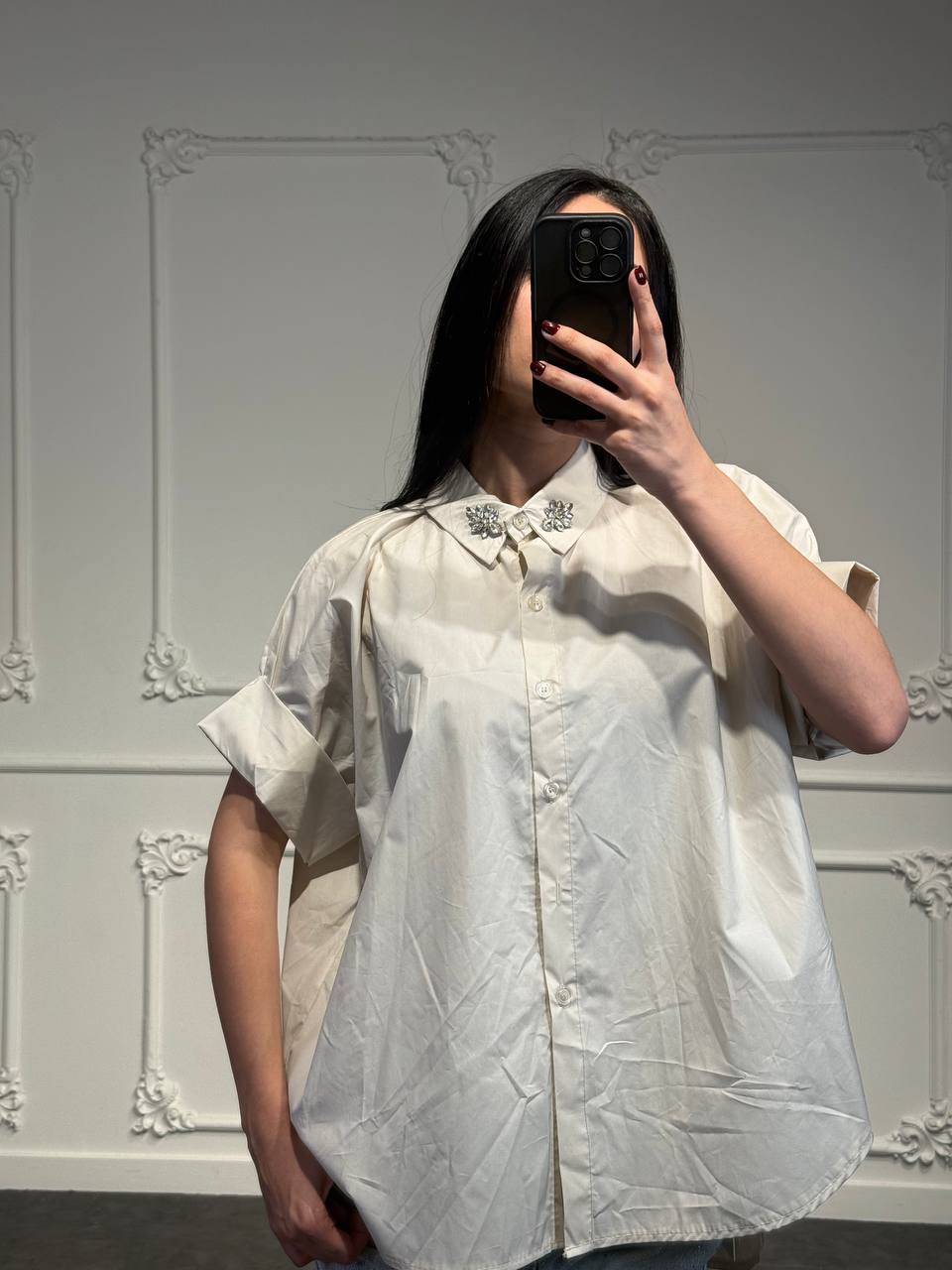 camicia con dettaglio - Dverso Fashion