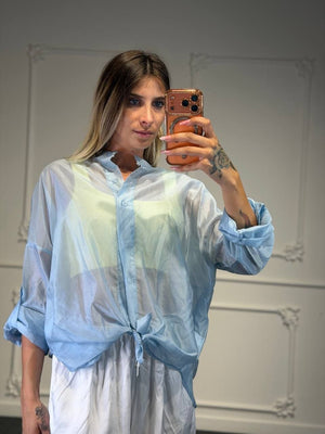 camicia crystal velata - Dverso Fashion