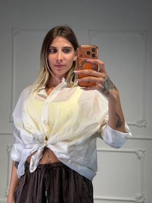 camicia crystal velata - Dverso Fashion