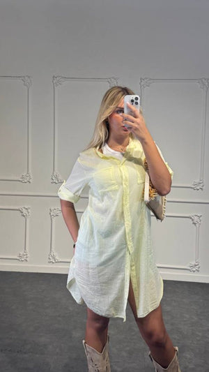camicia lino lunga - Dverso Fashion
