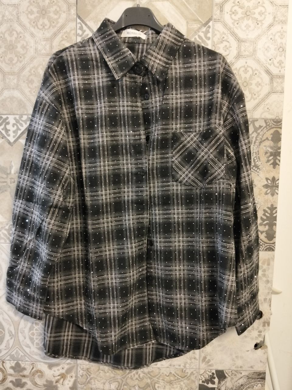 camicia mini strass - Dverso Fashion
