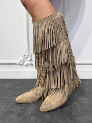 camperos con frange - Dverso Fashion