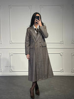 cappotto lungo doppiopetto con bottoni dorati - Dverso Fashion