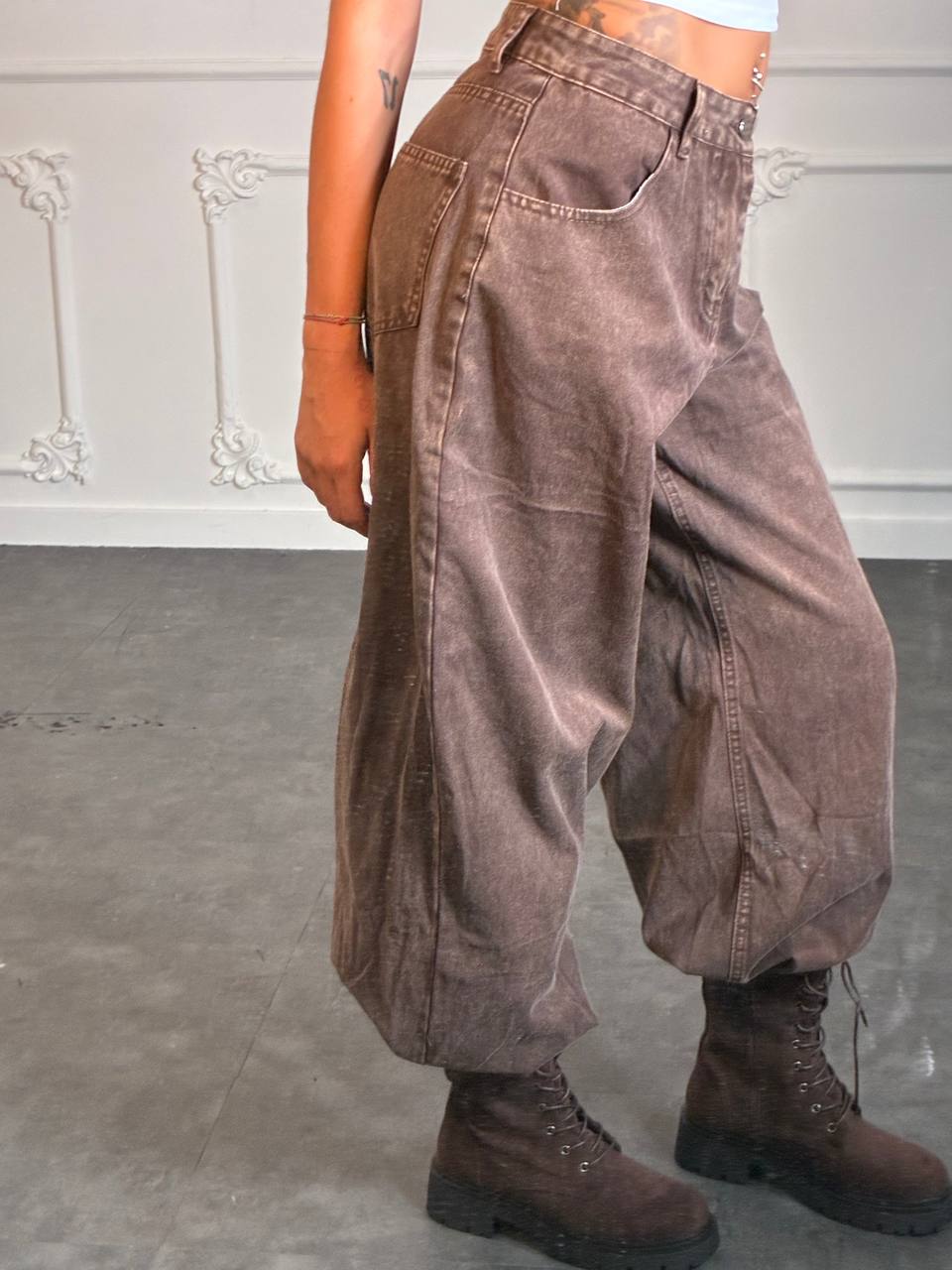 Coordinato blurry brown - Dverso Fashion