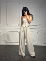 coordinato gessato - Dverso Fashion