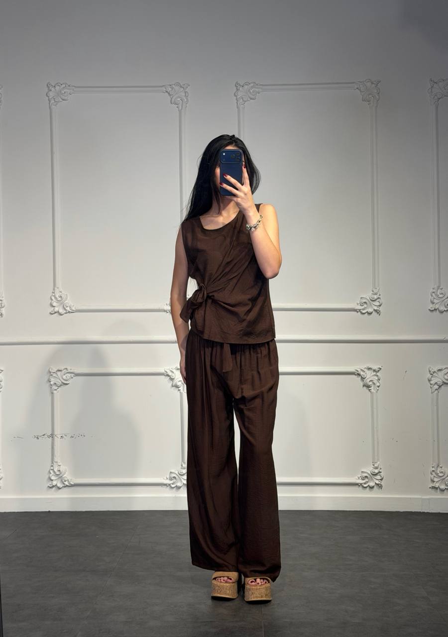 coordinato giulia in lino - Dverso Fashion