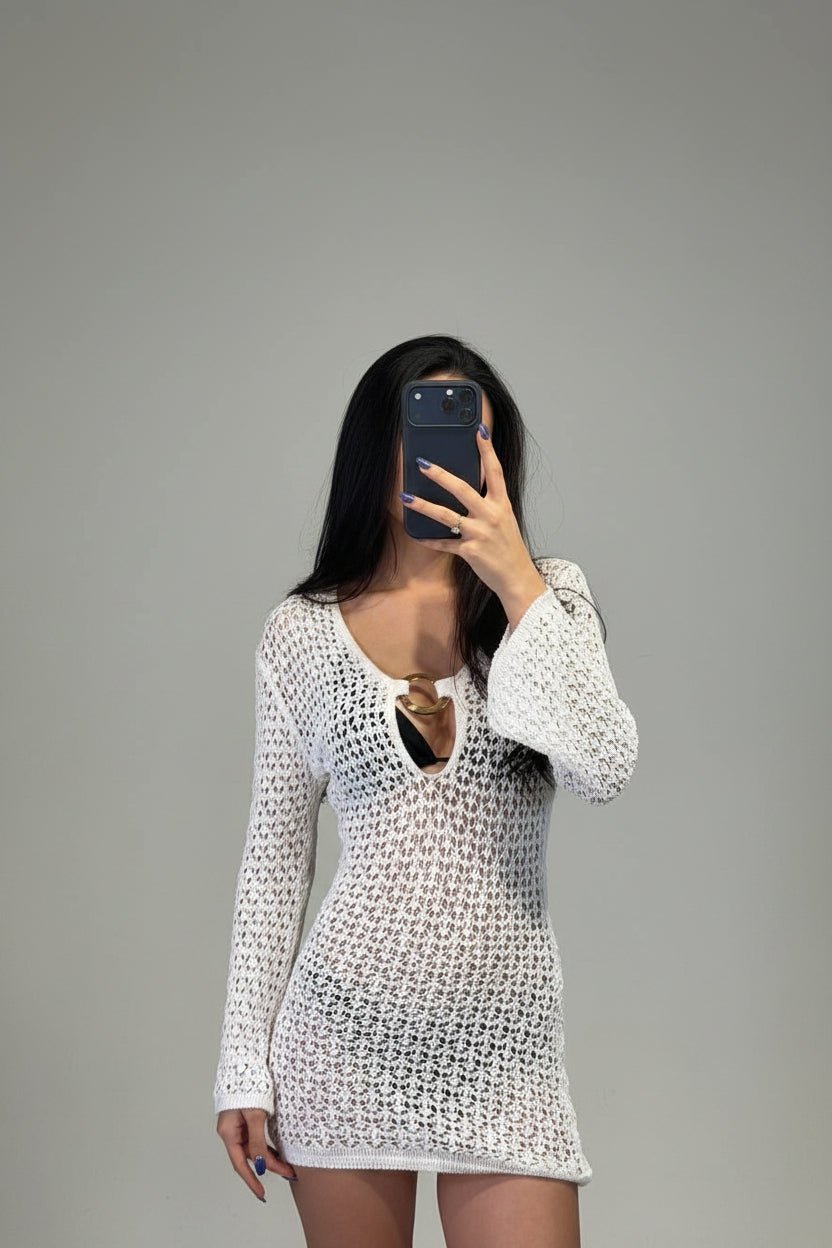 copricostume margherita traforato - Dverso Fashion