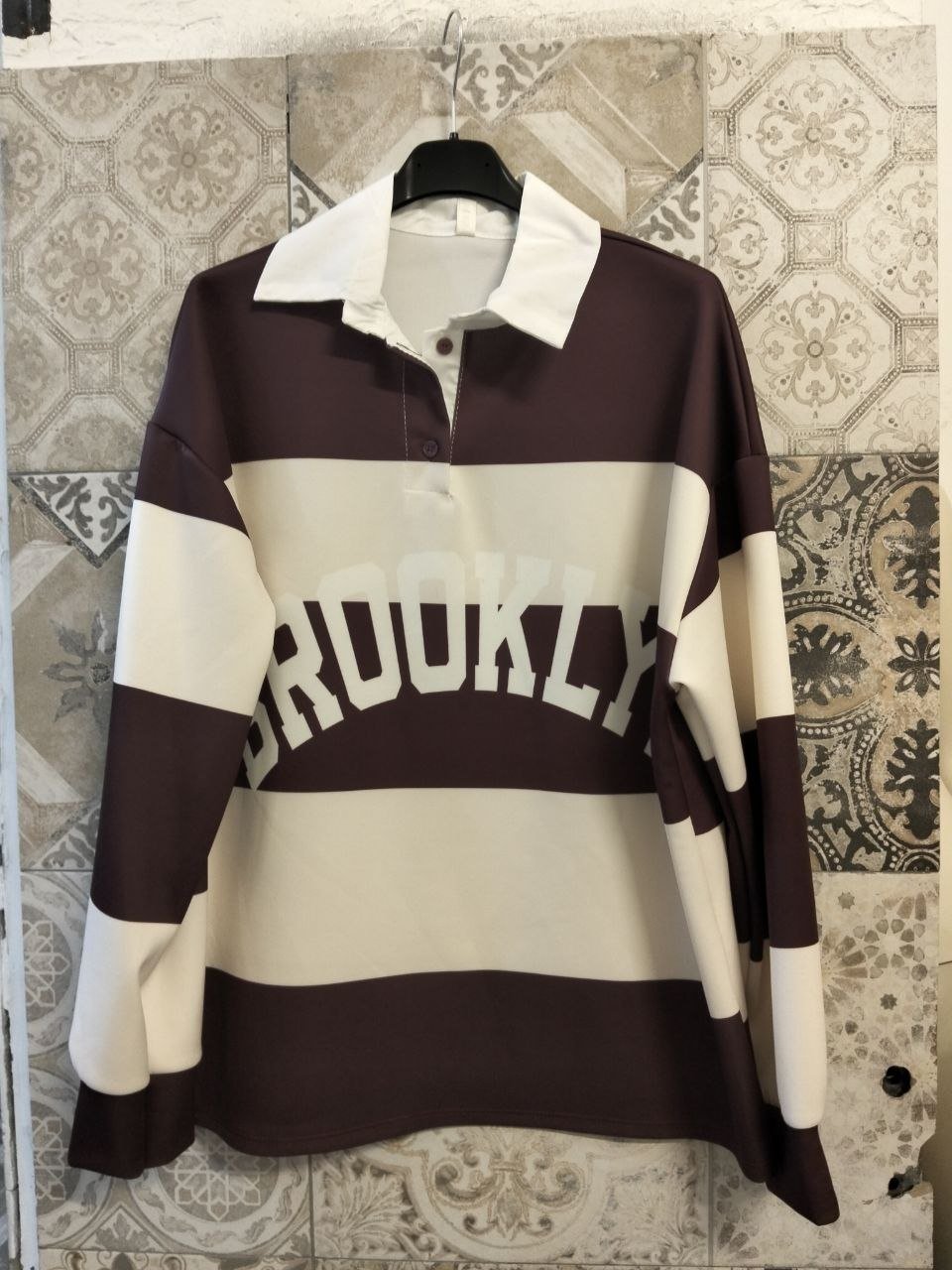 felpa brooklyn a righe - Dverso Fashion