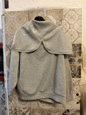 felpa con zip cappuccio - Dverso Fashion