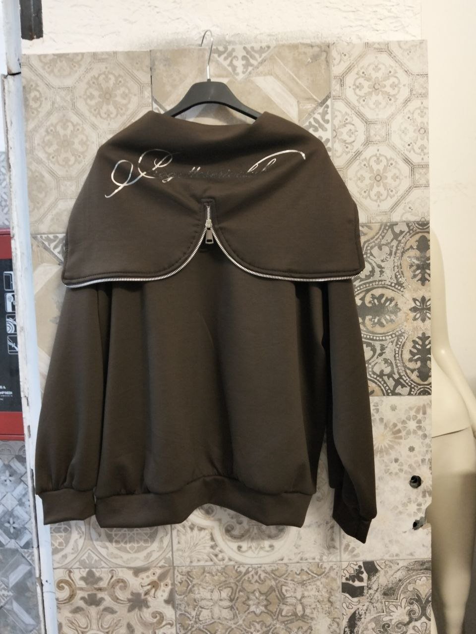 felpa con zip cappuccio - Dverso Fashion