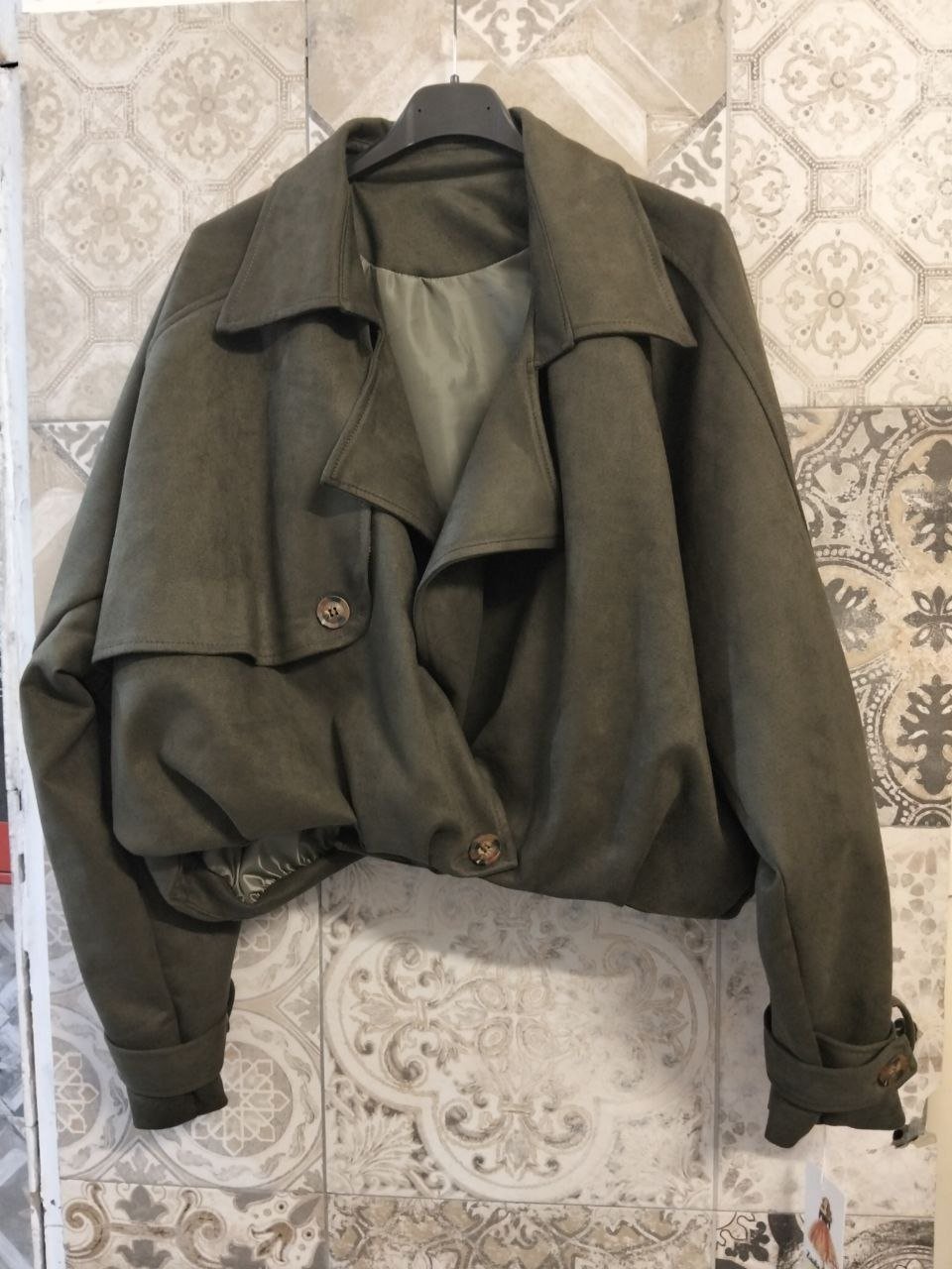giacchetto cropped scamosciato - Dverso Fashion
