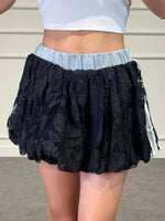gonna adi con pizzo e balze - Dverso Fashion