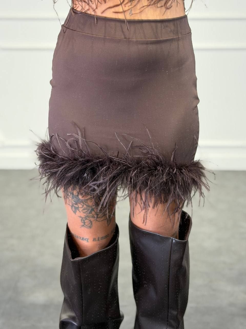 gonna con piume - Dverso Fashion