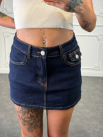 gonna mini in jeans - Dverso Fashion