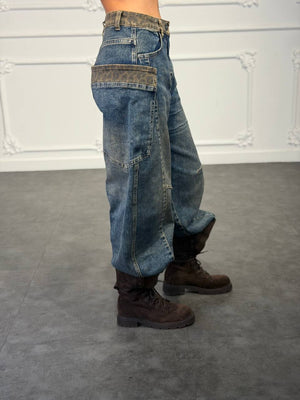 Jeans baffi leo - Dverso Fashion