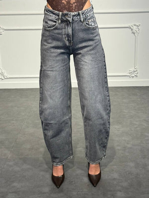 jeans con tasca glitter leopardata - Dverso Fashion