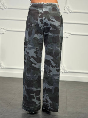 jeans cut mimetico - Dverso Fashion