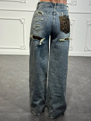 jeans tasca glitter - Dverso Fashion