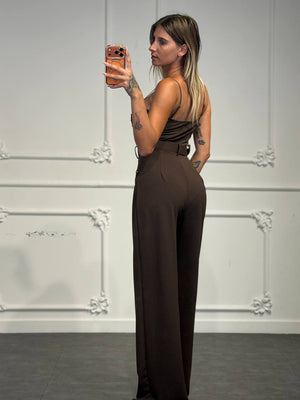 jumpsuit con borchie - Dverso Fashion