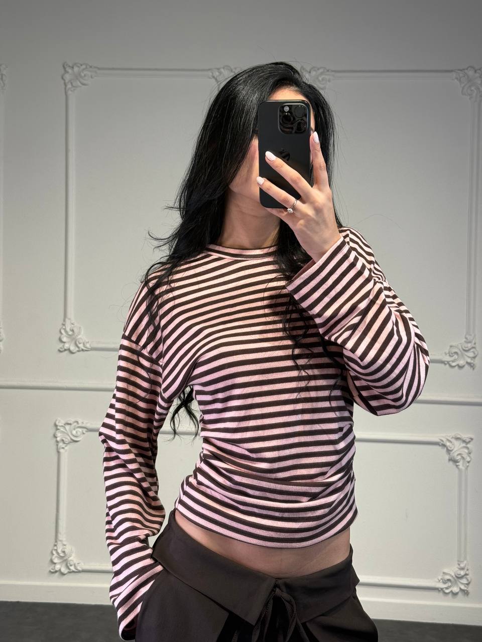 maglia a righe avvitata - Dverso Fashion