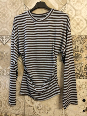 maglia a righe avvitata - Dverso Fashion