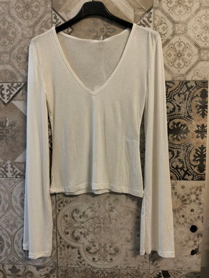 maglia basic scollo a v - Dverso Fashion