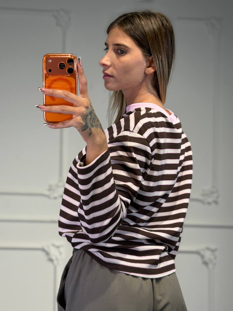 maglia camilla a righe - Dverso Fashion