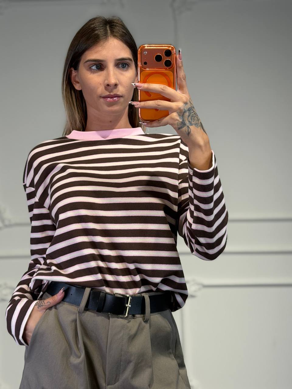 maglia camilla a righe - Dverso Fashion