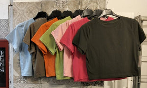 maglia crop in cotone - Dverso Fashion