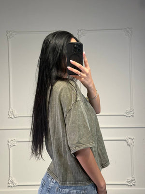 maglia oversize stone washed - Dverso Fashion
