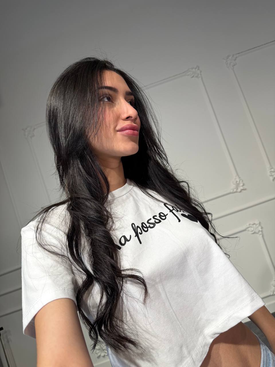 maglia scritte crop - Dverso Fashion