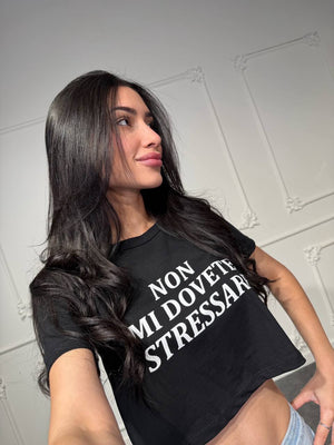 maglia scritte crop - Dverso Fashion