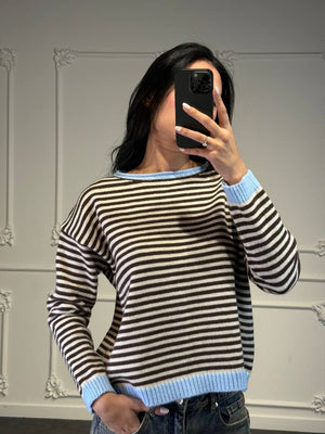maglia sophia a righe - Dverso Fashion