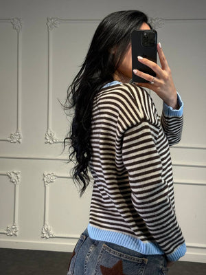 maglia sophia a righe - Dverso Fashion