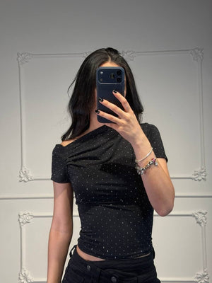 maglia strass - Dverso Fashion