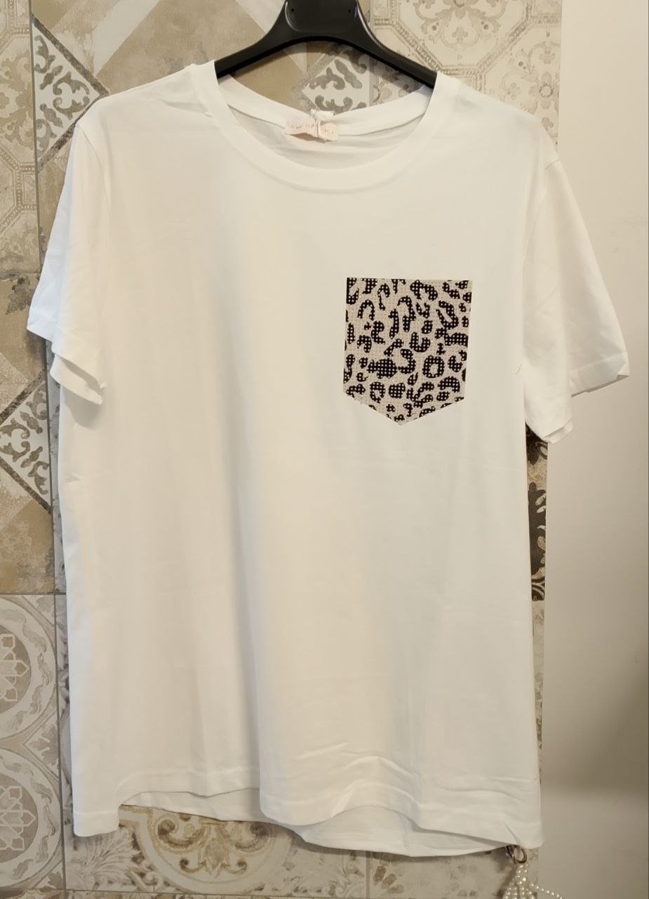 maglia tasca glitter - Dverso Fashion