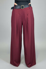 pantalone ampio elegante con cintura - Dverso Fashion