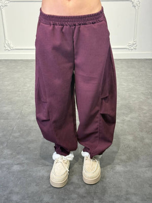 pantalone con fondo con bottone - Dverso Fashion