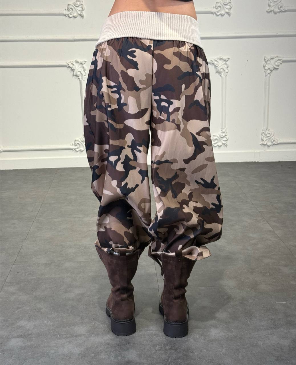 pantalone mimetic con fascione - Dverso Fashion