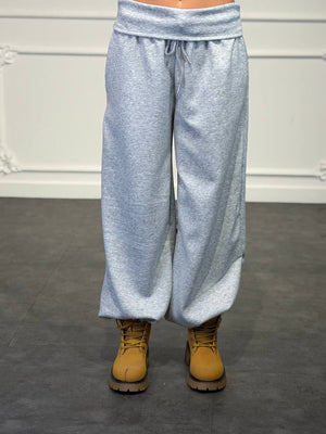pantalone tuta con risvolto - Dverso Fashion