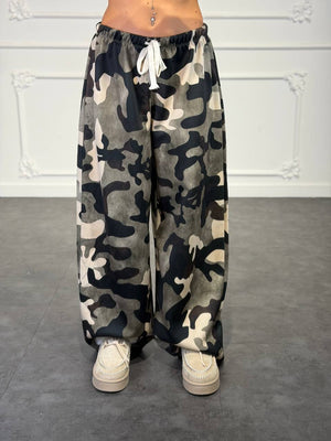 pantalone tuta militar boy - Dverso Fashion