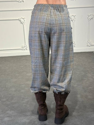 pantaloni a quadri eleganti - Dverso Fashion