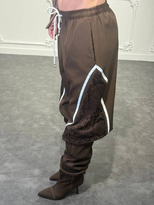 pantaloni con pizzo - Dverso Fashion