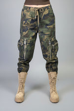 pantaloni con tasconi con zip - Dverso Fashion