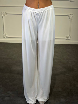 Pantaloni Palazzo Velati con Fodera Interna e Vita Elasticizzata - Dverso Fashion