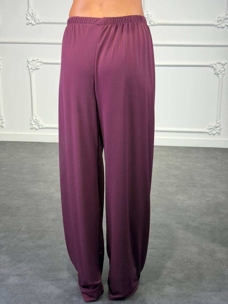 Pantaloni Palazzo Velati con Fodera Interna e Vita Elasticizzata - Dverso Fashion